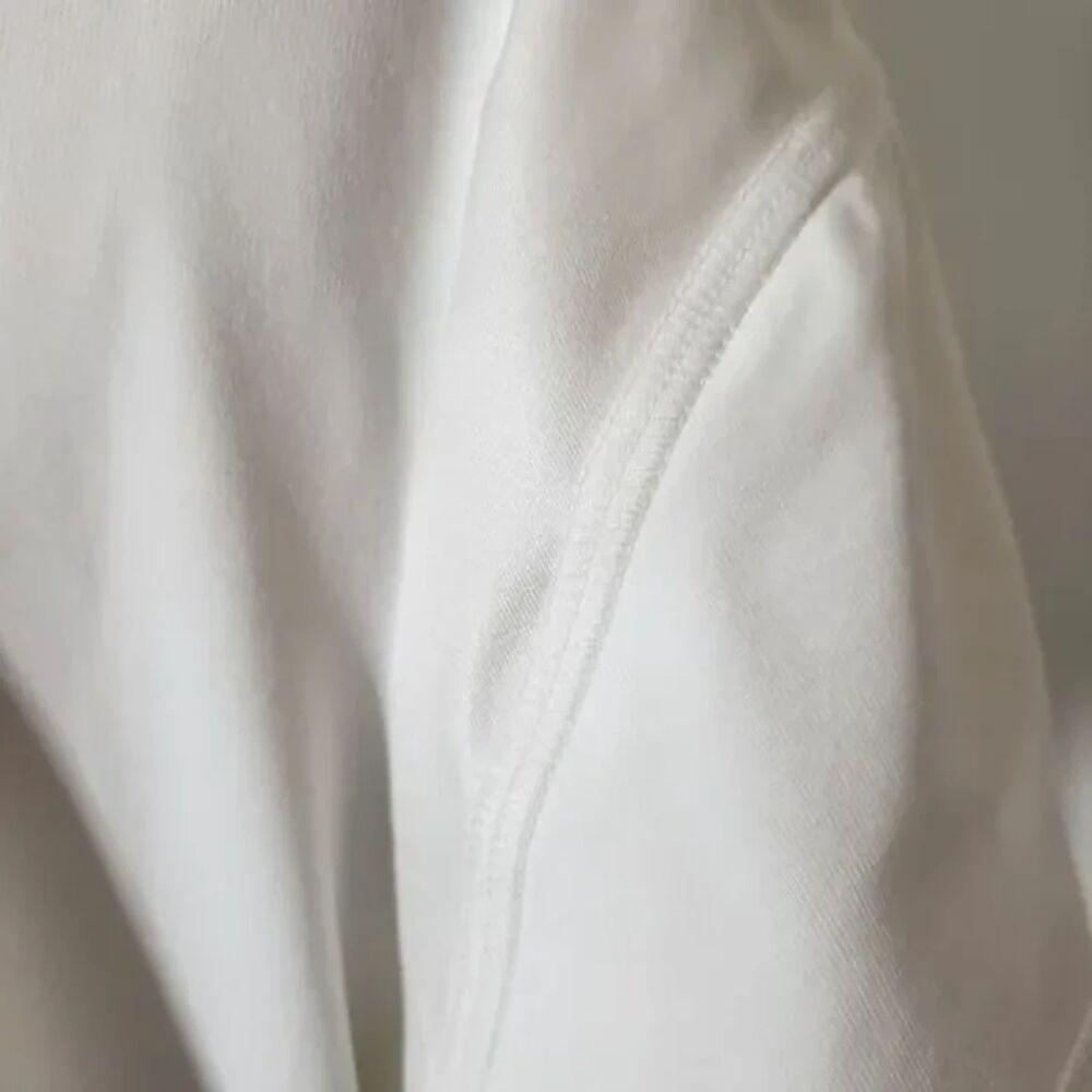Sofibella White Short-Sleeved Half Zip Collarless Golf Shirt~$74 - Picture 7 of 11